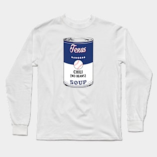 Texas Rangers Soup Can Long Sleeve T-Shirt